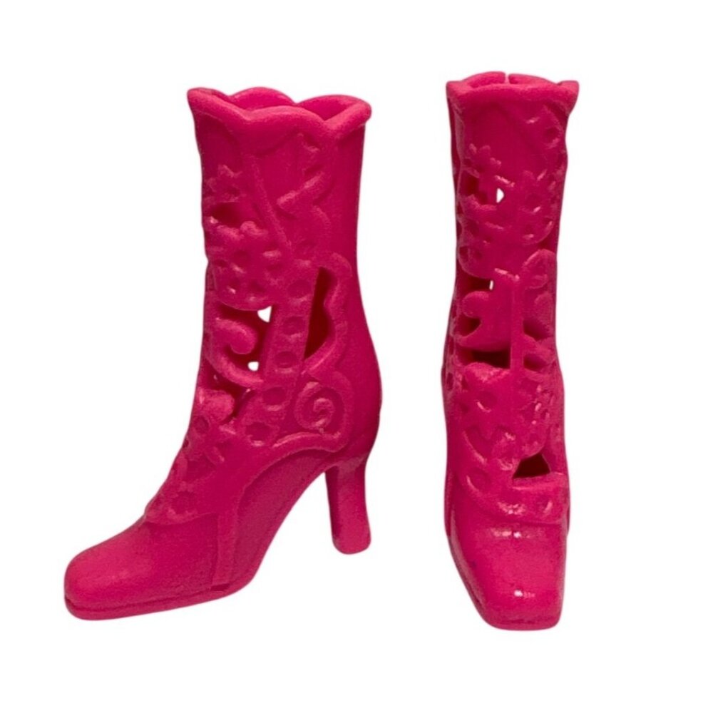 Barbie Doll Boots Hot Pink Fashionistas Life in the Dream House Cutout Shoes